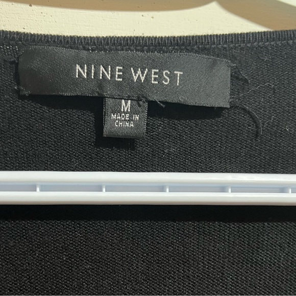 Nine West button cardigan, black sz M - Picture 3 of 6